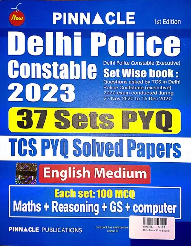 Delhi Police Constable 37 Sets Pyq Tcs Pyq SP ( English )