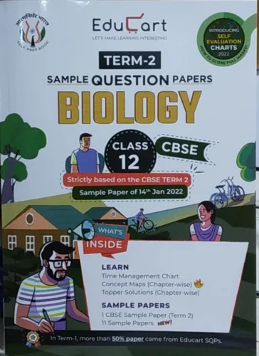 Educart CBSE Term 2 Biology Class 12 Sample Papers Book 2022