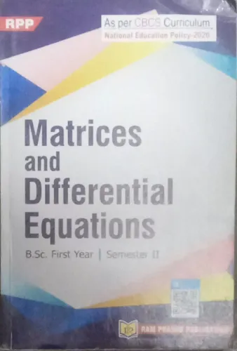 Matrices & Differ. Equations B.sc. First Year Sem. 2