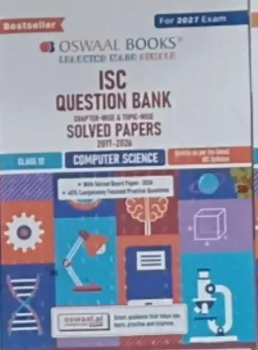 Isc Question Bank Solved Papers Computer Sci-12 {2027}