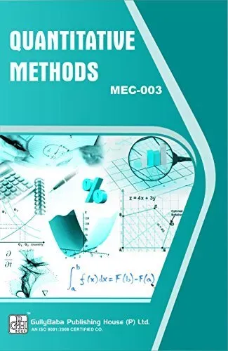 Gullybaba Ignou MA (Latest Edition) MEC-003 Quantitative Methods, IGNOU Help Books with Solved Sample Question Papers and Important Exam Notes