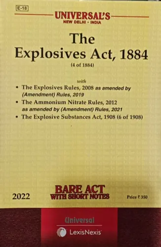 Explosives Act 1884 Along With Explosive Substances Act