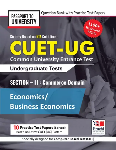 NTA CUET UG Economics (Business Economics) Section 2 Commerce Domain Question Bank with 10 Practice Papers; Common University Entrance Test 2022; Passport To University 