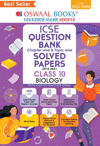 Oswaal ICSE Question Bank Class 10 Biology Book (For 2023 Exam)