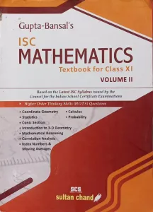 ISC Mathematics Class - 11 (Vol-2)