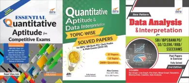 Quantitative Aptitude/ Data Interpretation Guide with Past 11 Year Solved Papers for SBI/ IBPS Bank Clerk/ PO/ RRB/ RBI Exams-Set of 3 Books