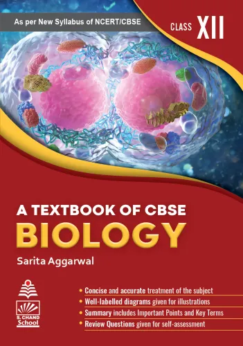 A Textbook of CBSE Biology for Class XII (9789355014283) - Sarita Aggarwal