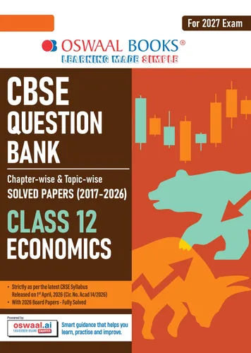 CBSE Class 12 Economics Question Bank | Chapter & Topic-wise Solved Papers (2017-2026) | Based on Latest Syllabus (April 2026) | Includes 2026 Papers | | For 2027 Exam