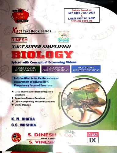 Dinesh Xact Super Simplified Biology-9 Latest Edition 2024