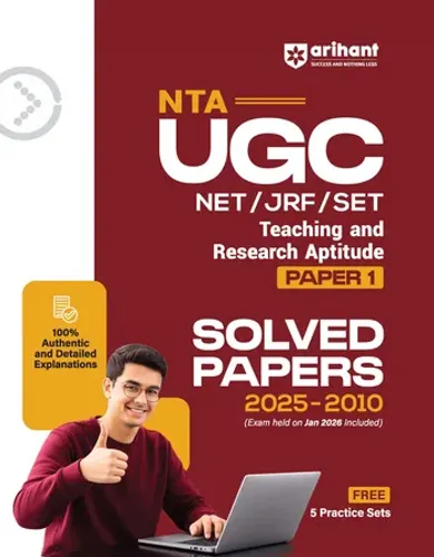 NTA UGC NET/JRF/SET Paper 1 | Teaching & Research Aptitude | Solved Papers (2025–2010) including Jan 2026 Exam | 100% Detailed Explanations + 5 Practice Sets