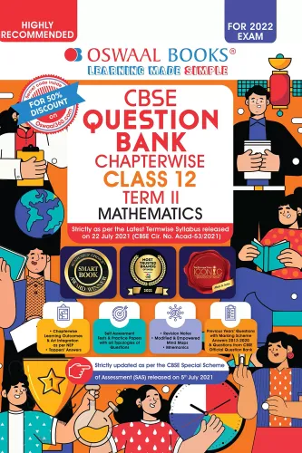 Oswaal CBSE Question Bank Chapterwise For Term 2, Class 12, Mathematics (For 2022 Exam)