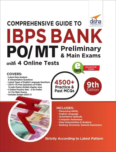 Comprehensive Guide to IBPS Bank PO/ MT Preliminary & Main Exams with 4 Online CBTs