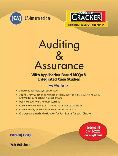 Cracker - Auditing & Assurance with Application Based MCQs & Integrated Case Studies