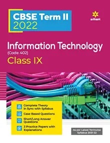 Arihant CBSE Information Technology Term 2 Class 9 for 2022 Exam (Cover Theory and MCQs) 