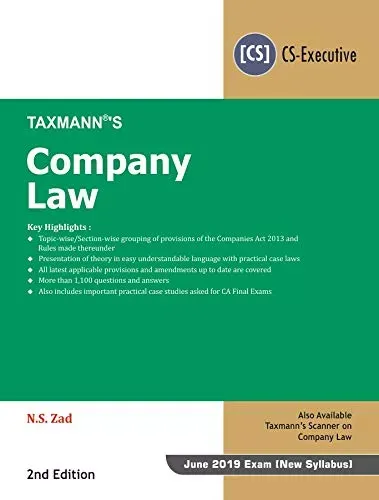 Company Law by N.S Zad (CS-Executive)