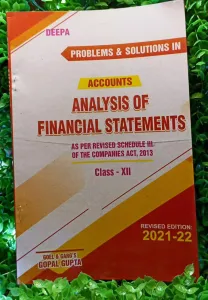 Problems & Solutions in Analysis of Financial Statement Class- XII