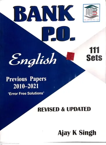 Bank PO English (Previous Year Papers from 2010-2021) 111 Sets MB Books