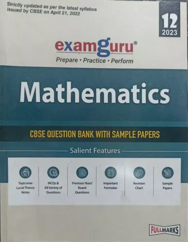 Examguru Cbse Qb Mathematics-12 For 2023 Exam