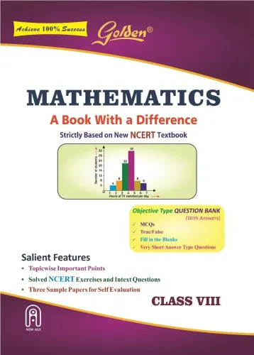 Golden Mathematics: Based on NCERT for Class - 8 (Includes Objective Type Question Bank)
