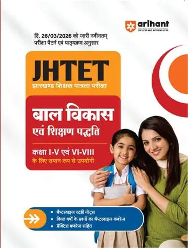 JHTET Paper 1 (Class I-V & VI-VIII) | Bal Vikas (Child Development) and Shikshan Abhivratti (Teaching Aptitude/Methodology) | Chapterwise Notes, Practice MCQs & PYQs