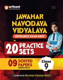 Jawahar Navodaya Vidyalaya Class 9 Entrance Exam 20 Practice Sets 2026 (English)