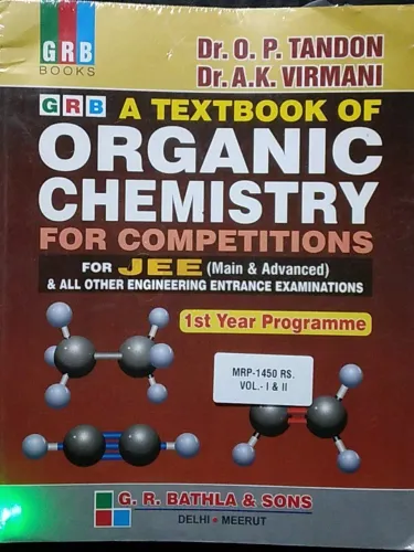 Grb A Textbook Of Organic Chemistry For Jee 2Nd Year Programme Examination 
