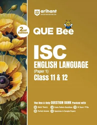 ISC English Language (Part 1)Class 11 & 12 Exam | Quick Theory, Exam Pattern Questions & Sample Papers | As per Latest ICSE Syllabus | Que Bee 2nd Edition