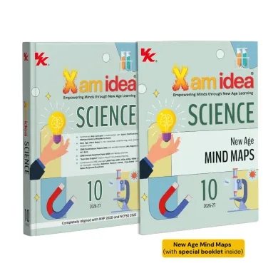 Xam idea Science Class 10 – (CBSE 2026-27) | Mind Maps | Solved NCERT | Solved PYQs | MCQs, A-R, Case-based, VSA, SA, LA Questions | Solved 2026 CBSE Exam & Sample Papers | Practice Papers