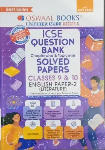 ISC Question Bank Class 12 ENGLISH LITERATURE Book (For 2023 Exam