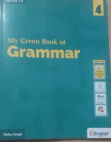 My Green Book Of English for class 4 Ver.-1 Latest Edition -2024