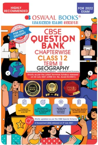 Oswaal CBSE Question Bank Chapterwise For Term 2, Class 12, Geography (For 2022 Exam)