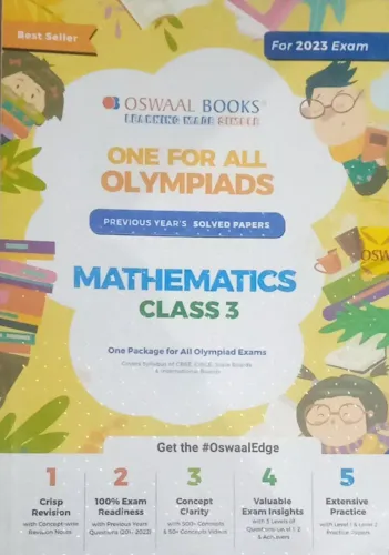 One For All Olympiads Math Class  -  3 (solve Paper) 2023