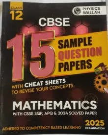 CBSE 15 Sample Question Papers Mathematics Class 12 {2025}