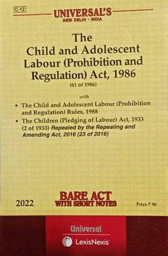 Child And Adolescent Labour Act 1986 Along With Children Act 1933