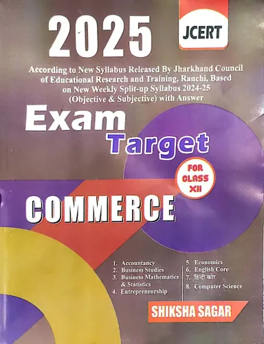 JCERT Exam Target Commerce-12 (2025 Latest Edition)