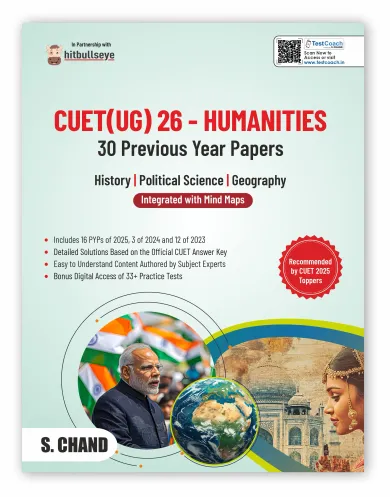 CUET (UG) 2026 Humanities : 30 PYP Previous Year Papers | History + Political Science + Geography (9789373595733) - Hitbullseye