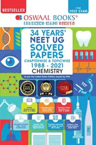 Oswaal 34 Years' NEET UG Solved Papers Chapterwise & Topicwise Chemistry 1988-2021 (For 2022 Exam)