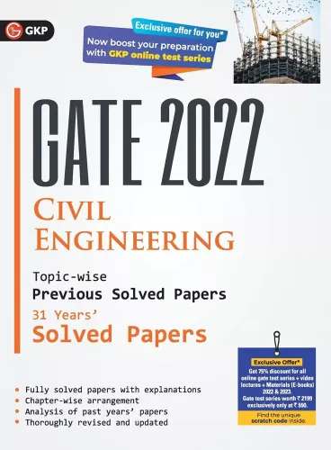 GATE 2022 Civil Engineering - 31 Years Topic Wise Previous Solved Papers 