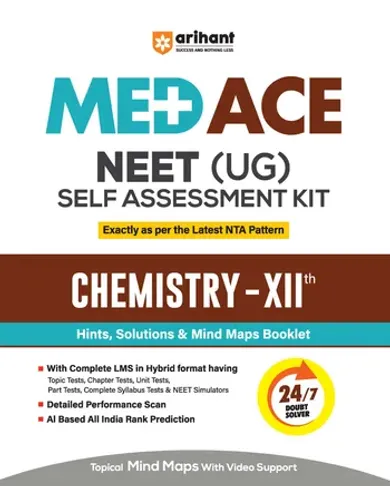 MED ACE NEET (UG) Chemistry Class XII | Self Assessment Hybrid Kit with 92 Tests & 25 Booklets | Latest NTA Pattern, Rapid Revision, Concept Testing & Performance Analysis | With Topical Mind Maps & Video Support