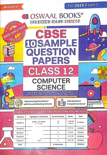 Cbse10 Sample Question Paper Computer Science-12 (2025)