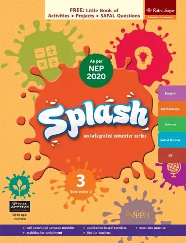 Splash - Semester 1, Semester 2 & Worksheet for Class 3 (Set of 3 Books)