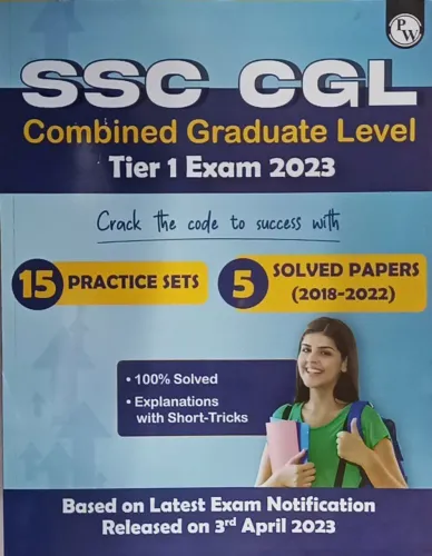 SSC CGLTier-1 Exam 2023 15 Practice Sets & 5 Solved Papers