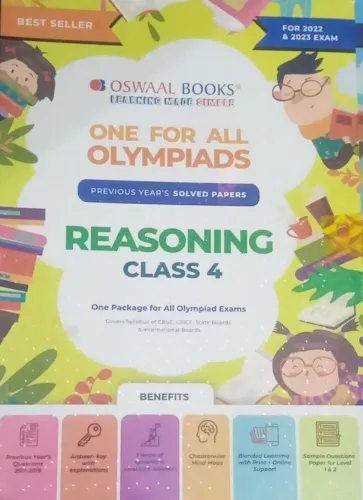 One For All Olympiads Reasoning - 4 (sol Papers) 2023 Price	299