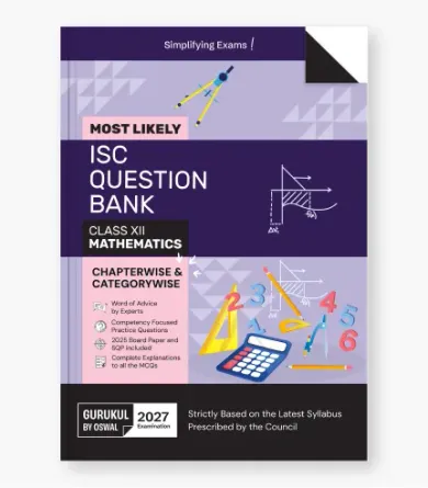 Mathematics Most Likely Question Bank  ISC Class 12 for 2027 Exam