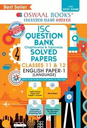 Isc Q.b Solved Papers 2010-2021 Class-11&12 English Paper-1(language)