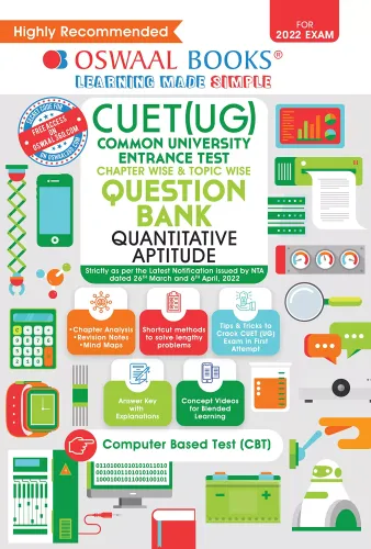 Oswaal NTA CUET (UG) Chapterwise & Topic wise Question Bank, Quantitative Aptitude (Entrance Exam Preparation Book 2022) 