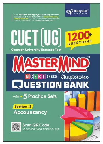 Master Mind CUET (UG) 2022 Chapterwise Question Bank for Accountancy (Section -II) 1200+ Fully Solved Chapterwise Practice MCQs Based on CUET 2022 Syllabus - English Medium