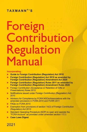 Foreign Contribution Regulation Manual