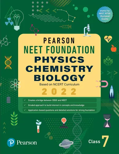 Pearson NEET Foundation Physics, Chemistry & Biology | Class 7| 2022 Edition