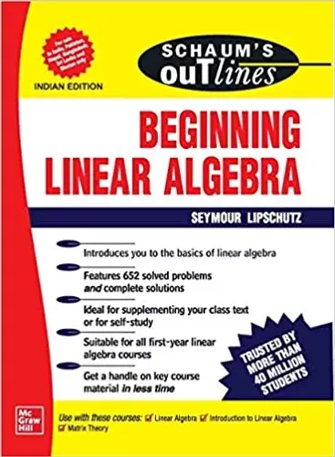 Schaum's Outline Of Beginning Linear Algebra